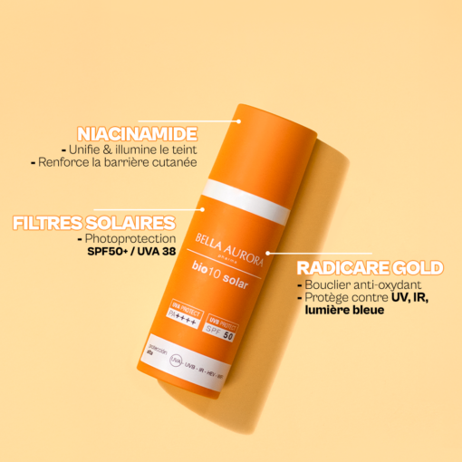 Ecran solaire Bio10 SOLAR Niacinamide SPF50+ anti-âge - Image 2