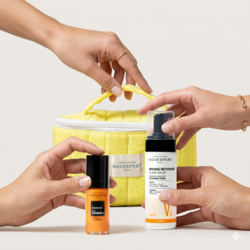 Offre Spéciale Booster Vitamine C : Mousse Flash Éclat -50% + Trousse Cadeau